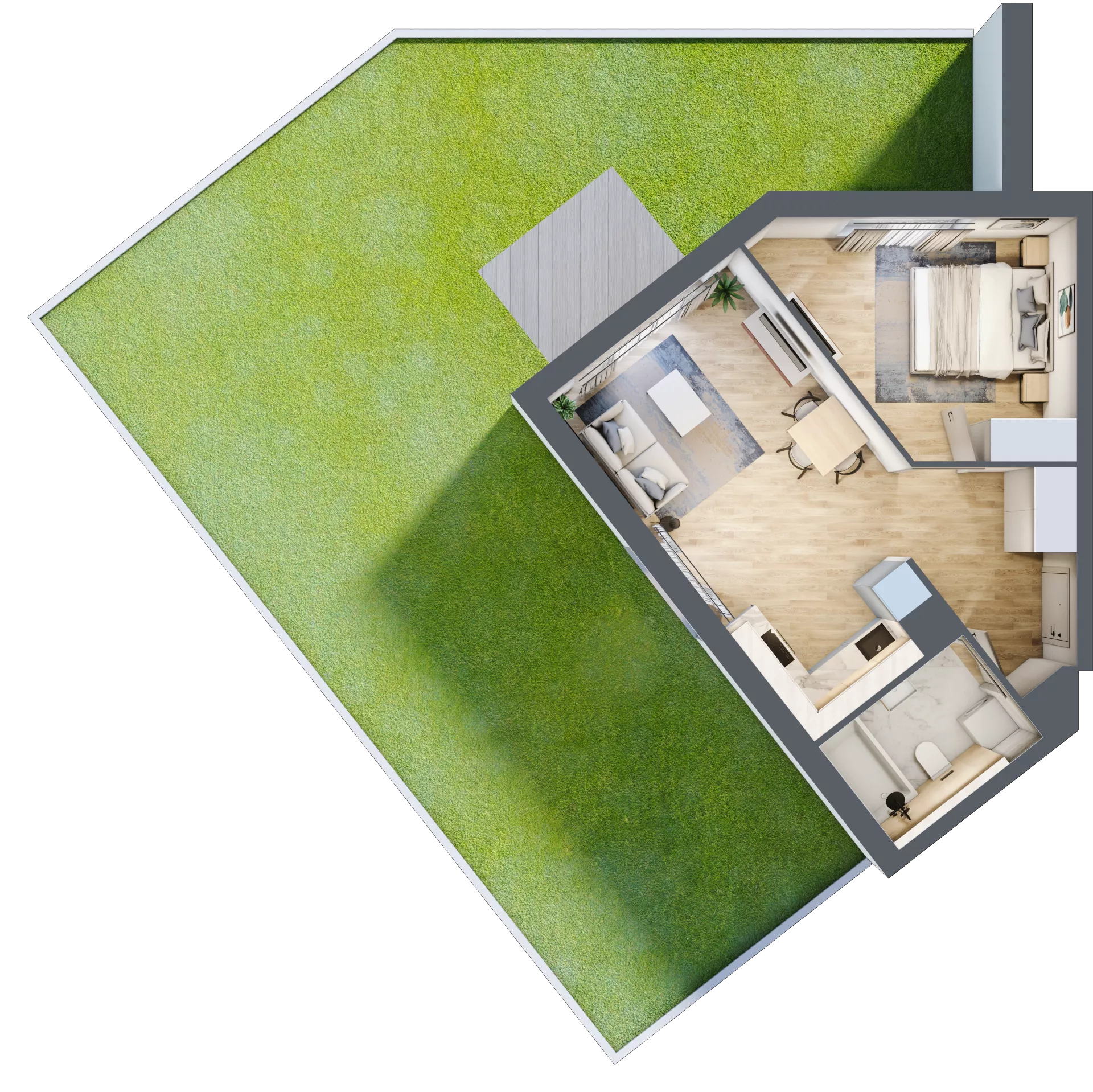 2 pokoje, mieszkanie 41,48 m², parter, oferta nr DC0005, Talarowa Park II, Warszawa, Białołęka, Tarchomin, ul. Talarowa