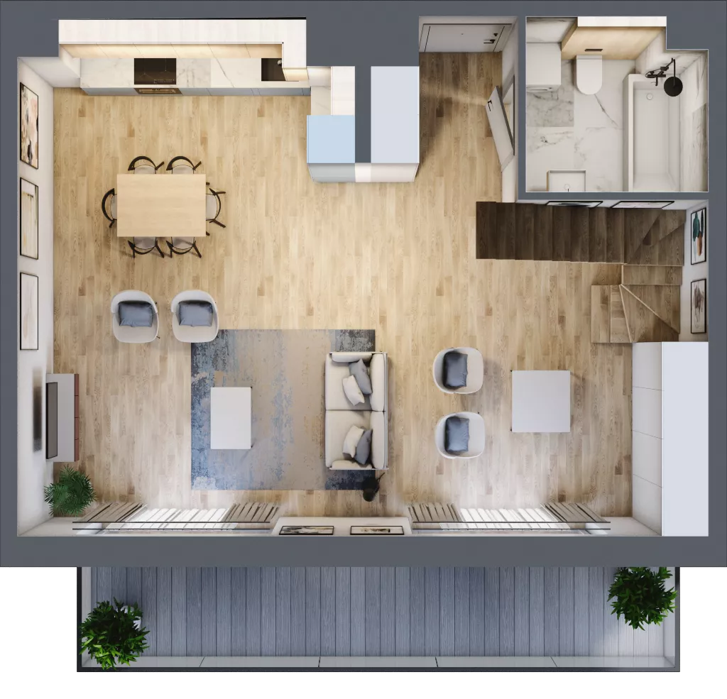 2 pokoje, mieszkanie 98,85 m², piętro 3, oferta nr DA0303, Talarowa Park II, Warszawa, Białołęka, Tarchomin, ul. Talarowa