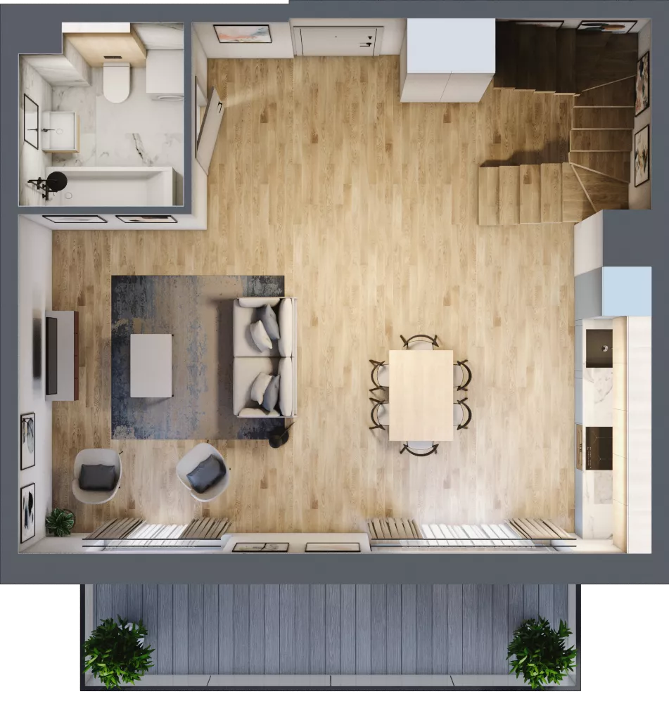 2 pokoje, mieszkanie 89,99 m², piętro 3, oferta nr DB0304, Talarowa Park II, Warszawa, Białołęka, Tarchomin, ul. Talarowa