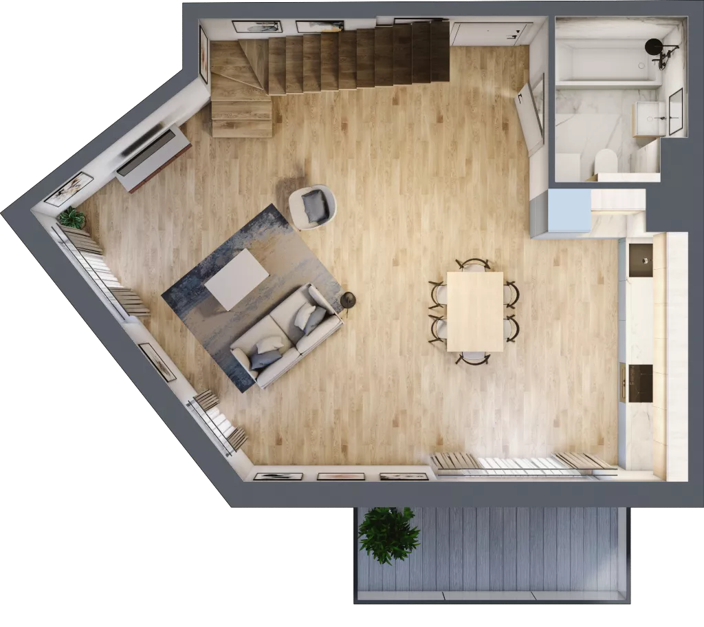 2 pokoje, mieszkanie 89,41 m², piętro 3, oferta nr DC0304, Talarowa Park II, Warszawa, Białołęka, Tarchomin, ul. Talarowa