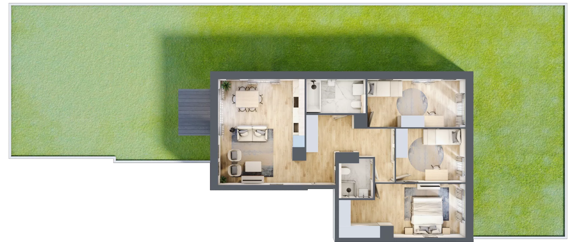 4 pokoje, mieszkanie 84,00 m², parter, oferta nr EA0002, Talarowa Park II, Warszawa, Białołęka, Tarchomin, ul. Talarowa