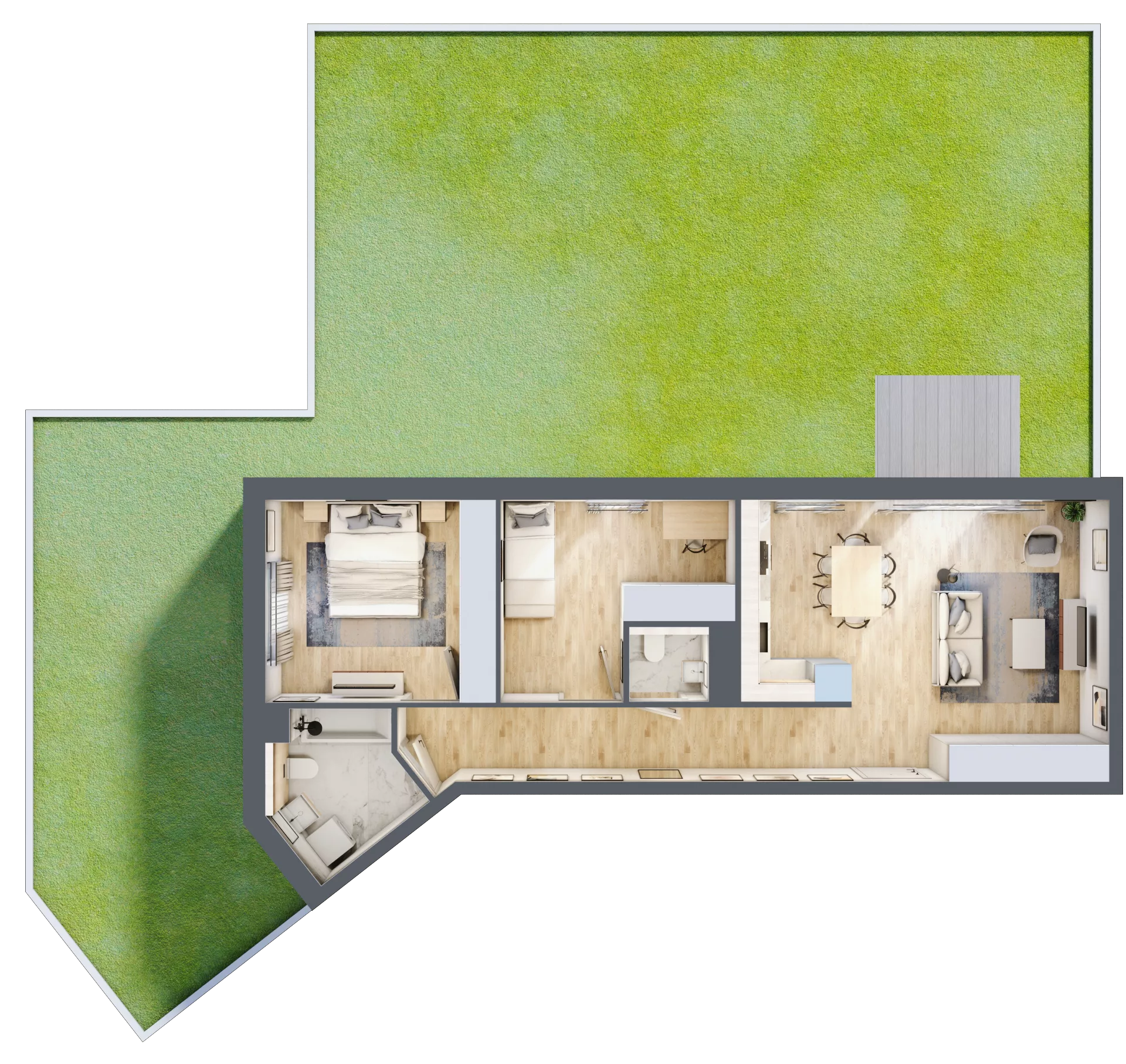 3 pokoje, mieszkanie 63,29 m², parter, oferta nr EB0007, Talarowa Park II, Warszawa, Białołęka, Tarchomin, ul. Talarowa