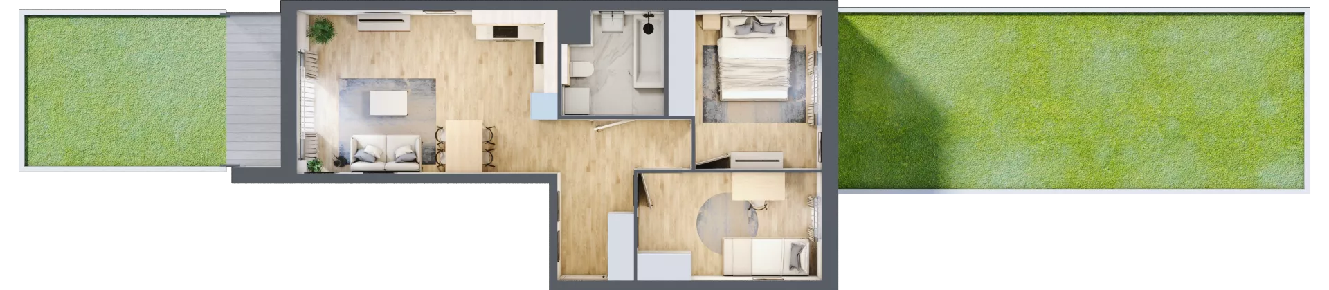 3 pokoje, mieszkanie 55,06 m², parter, oferta nr EA0005, Talarowa Park II, Warszawa, Białołęka, Tarchomin, ul. Talarowa