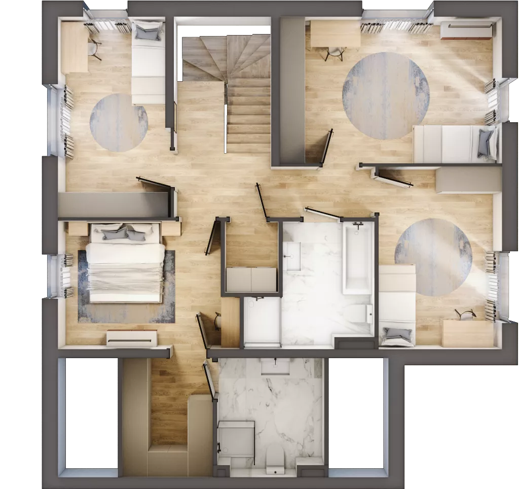 Dom 150,48 m², oferta nr 3A, Michałowice Kwitnąca, Michałowice-Wieś, ul. Kwitnąca