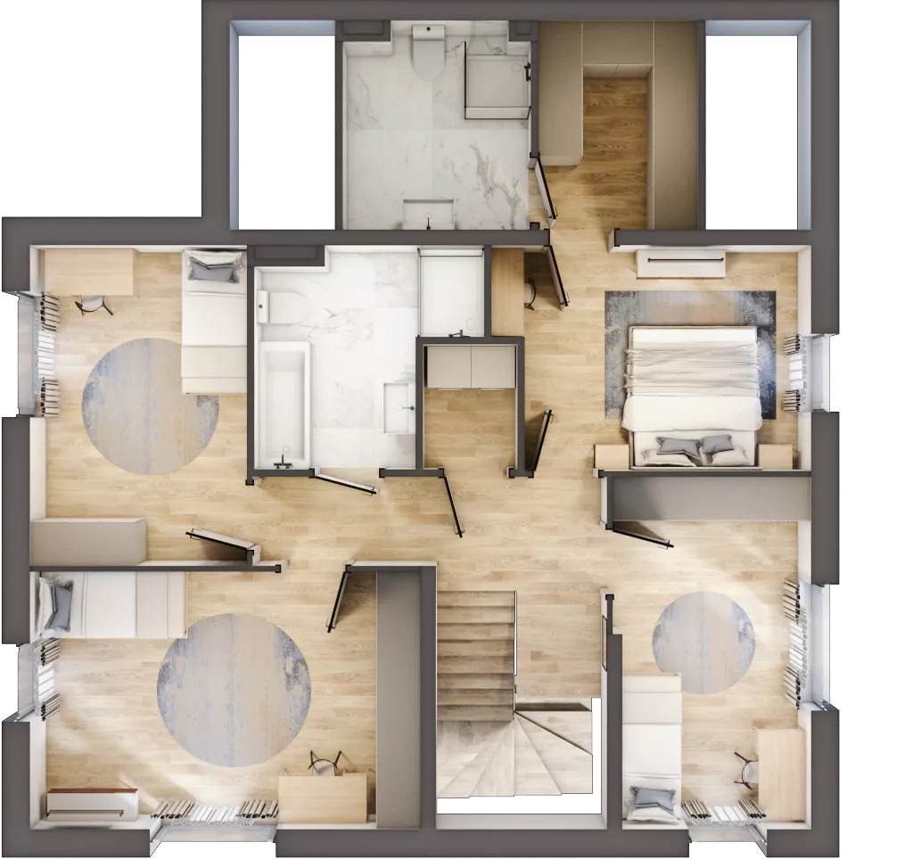 Dom 150,42 m², oferta nr 7A, Michałowice Kwitnąca, Michałowice-Wieś, ul. Kwitnąca