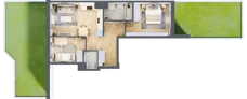 3 pokoje, mieszkanie 53,53 m², parter, oferta nr B.65, Hi Mokotów, Warszawa, Ursynów, Wyczółki, ul. Bokserska 63
