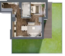 1 pokój, apartament 48,74 m², parter, oferta nr A.143, Modena II, Poznań, Jeżyce, ul. Jackowskiego/Kraszewskiego