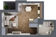 1 pokój, apartament 32,00 m², piętro 3, oferta nr A.101, Modena II, Poznań, Jeżyce, ul. Jackowskiego/Kraszewskiego