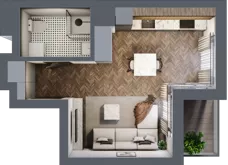 1 pokój, apartament 28,00 m², piętro 4, oferta nr A.115, Modena II, Poznań, Jeżyce, ul. Jackowskiego/Kraszewskiego