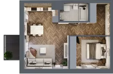 2 pokoje, apartament 49,31 m², piętro 2, oferta nr A.158, Modena II, Poznań, Jeżyce, ul. Jackowskiego/Kraszewskiego