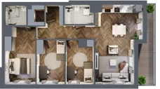 4 pokoje, apartament 83,76 m², piętro 6, oferta nr A.197, Modena II, Poznań, Jeżyce, ul. Jackowskiego/Kraszewskiego