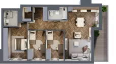 4 pokoje, apartament 82,15 m², piętro 6, oferta nr A.139, Modena II, Poznań, Jeżyce, ul. Jackowskiego/Kraszewskiego