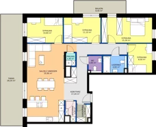 5 pokoi, mieszkanie 112,30 m², piętro 2, oferta nr A7, Domkove, Łódź, Widzew, ul. Mechaniczna 2/30
