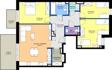 4 pokoje, mieszkanie 101,00 m², piętro 2, oferta nr B8, Domkove, Łódź, Widzew, ul. Mechaniczna 2/30