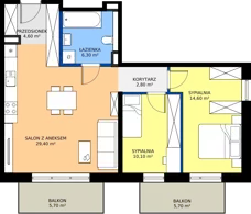 3 pokoje, mieszkanie 67,80 m², piętro 1, oferta nr D5, Domkove, Łódź, Widzew, ul. Mechaniczna 2/30