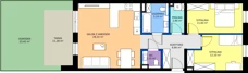 3 pokoje, mieszkanie 70,80 m², parter, oferta nr D3, Domkove, Łódź, Widzew, ul. Mechaniczna 2/30