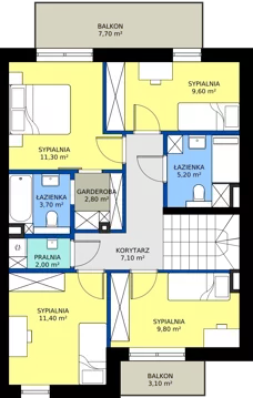 Dom 129,30 m², oferta nr 3, Domkove - domy, Łódź, Widzew, ul. Mechaniczna 2/30