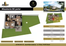 3 pokoje, mieszkanie 54,78 m², parter, oferta nr M2, Via Nova, Słupsk, Ryczewo, ul. Fińska