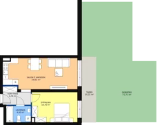2 pokoje, mieszkanie 48,75 m², parter, oferta nr 41, InPark, Łódź, Bałuty, ul. Emilii Plater / ul. Górnicza