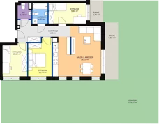 4 pokoje, mieszkanie 75,70 m², parter, oferta nr 112, InPark, Łódź, Bałuty, ul. Emilii Plater / ul. Górnicza