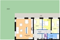 4 pokoje, mieszkanie 93,28 m², parter, oferta nr 113, InPark, Łódź, Bałuty, ul. Emilii Plater / ul. Górnicza