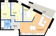 4 pokoje, apartament 72,75 m², parter, oferta nr M5 (M8), PRATUM Apartamenty, Mikołajki, ul. Mrągowska