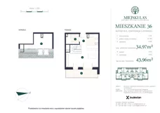 1 pokój, mieszkanie 34,97 m², piętro 2, oferta nr M36, Miejski Las, Mrągowo, ul. Marcinkowo 156