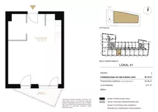 1 pokój, lokal inwestycyjny 36,19 m², piętro 2, oferta nr A.41, Cystersów 19, Kraków, Grzegórzki, ul. Cystersów 19