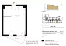 1 pokój, lokal inwestycyjny 36,19 m², piętro 2, oferta nr A.45, Cystersów 19, Kraków, Grzegórzki, ul. Cystersów 19