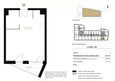 1 pokój, lokal inwestycyjny 36,19 m², piętro 2, oferta nr A.46, Cystersów 19, Kraków, Grzegórzki, ul. Cystersów 19