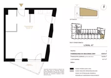 1 pokój, lokal inwestycyjny 42,02 m², piętro 2, oferta nr A.47, Cystersów 19, Kraków, Grzegórzki, ul. Cystersów 19