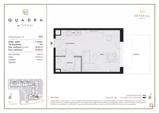 1 pokój, mieszkanie 31,35 m², parter, oferta nr 1.60, Imperial QUADRA, Kraków, Prądnik Biały, ul. Rybałtowska