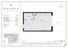 1 pokój, mieszkanie 31,39 m², parter, oferta nr 1.50, Imperial QUADRA, Kraków, Prądnik Biały, ul. Rybałtowska