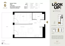 2 pokoje, mieszkanie 39,74 m², parter, oferta nr b.6, LOOK UP House, Kraków, Prądnik Biały, ul. Pękowicka