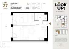 2 pokoje, mieszkanie 41,61 m², parter, oferta nr a.27, LOOK UP House, Kraków, Prądnik Biały, ul. Pękowicka