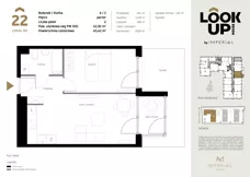 2 pokoje, mieszkanie 42,92 m², parter, oferta nr a.22, LOOK UP House, Kraków, Prądnik Biały, ul. Pękowicka