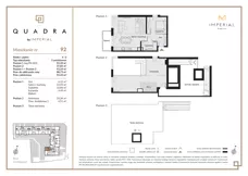 2 pokoje, mieszkanie 55,39 m², piętro 3, oferta nr 1.92, Imperial QUADRA, Kraków, Prądnik Biały, ul. Rybałtowska