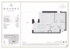 2 pokoje, mieszkanie 50,50 m², parter, oferta nr 1.57, Imperial QUADRA, Kraków, Prądnik Biały, ul. Rybałtowska