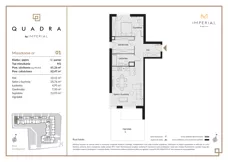 2 pokoje, mieszkanie 61,26 m², parter, oferta nr 1.1, Imperial QUADRA, Kraków, Prądnik Biały, ul. Rybałtowska