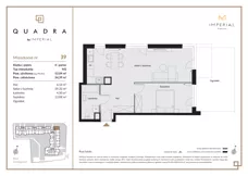 2 pokoje, mieszkanie 53,04 m², parter, oferta nr 1.39, Imperial QUADRA, Kraków, Prądnik Biały, ul. Rybałtowska