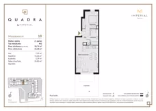 2 pokoje, mieszkanie 50,74 m², parter, oferta nr 1.18, Imperial QUADRA, Kraków, Prądnik Biały, ul. Rybałtowska