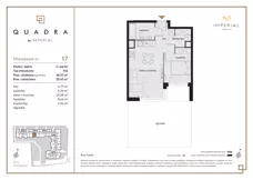 2 pokoje, mieszkanie 38,55 m², parter, oferta nr 1.17, Imperial QUADRA, Kraków, Prądnik Biały, ul. Rybałtowska