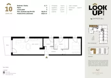 3 pokoje, mieszkanie 58,26 m², piętro 1, oferta nr a.10, LOOK UP House, Kraków, Prądnik Biały, ul. Pękowicka