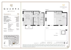 3 pokoje, mieszkanie 68,41 m², piętro 3, oferta nr 1.93, Imperial QUADRA, Kraków, Prądnik Biały, ul. Rybałtowska