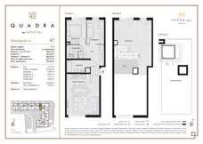 3 pokoje, mieszkanie 58,13 m², piętro 3, oferta nr 1.47, Imperial QUADRA, Kraków, Prądnik Biały, ul. Rybałtowska
