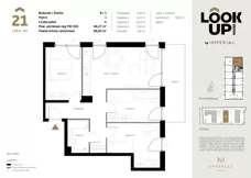 4 pokoje, mieszkanie 66,27 m², piętro 1, oferta nr b.21, LOOK UP House, Kraków, Prądnik Biały, ul. Pękowicka