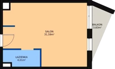 1 pokój, lokal inwestycyjny 36,51 m², piętro 3, oferta nr A.67, Cystersów 19, Kraków, Grzegórzki, ul. Cystersów 19