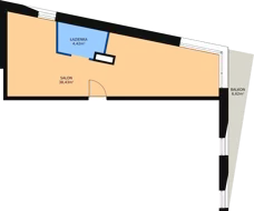1 pokój, lokal inwestycyjny 43,74 m², piętro 3, oferta nr A.73, Cystersów 19, Kraków, Grzegórzki, ul. Cystersów 19