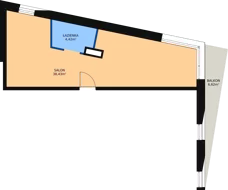1 pokój, lokal inwestycyjny 43,74 m², piętro 4, oferta nr A.98, Cystersów 19, Kraków, Grzegórzki, ul. Cystersów 19
