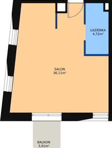 1 pokój, lokal inwestycyjny 41,91 m², piętro 6, oferta nr A.156, Cystersów 19, Kraków, Grzegórzki, ul. Cystersów 19